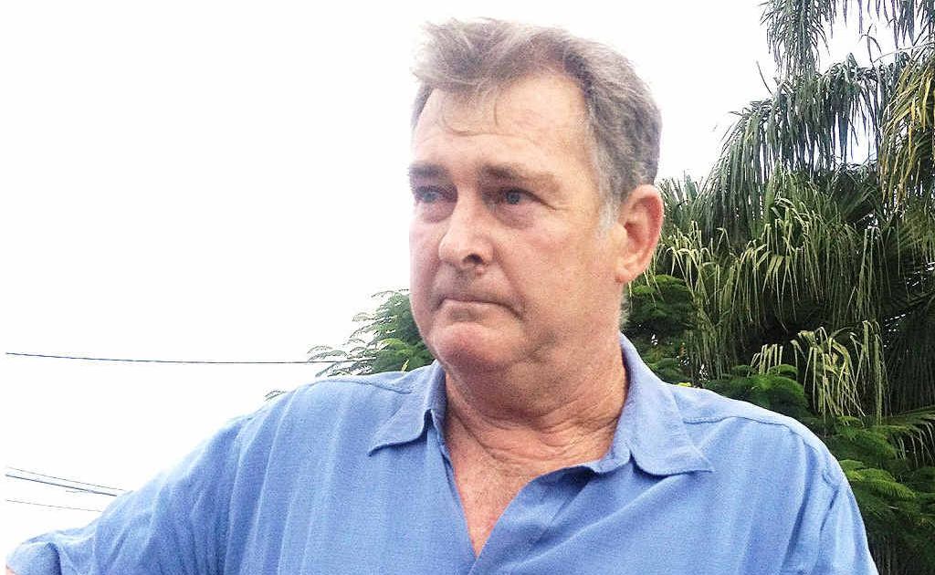 John Hopkins, father of murder suspect Sean Murray Hopkins outside Hervey Bay Court yesterday. John Hopkins, father of murder suspect Sean Murray Hopkins outside Hervey Bay Court yesterday.